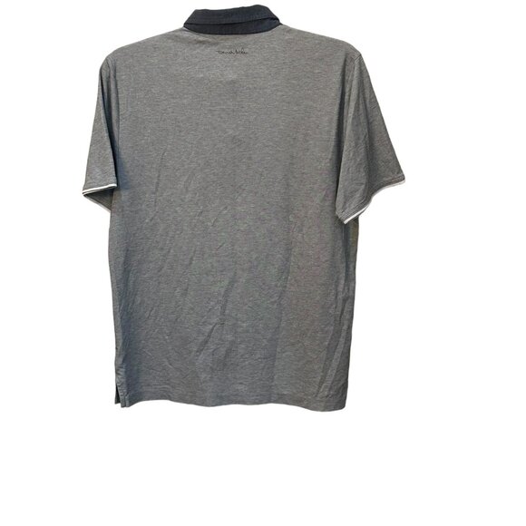 Travis Mathew Grey Blue Golf Polo Shirt Size Large - Picture 4 of 6